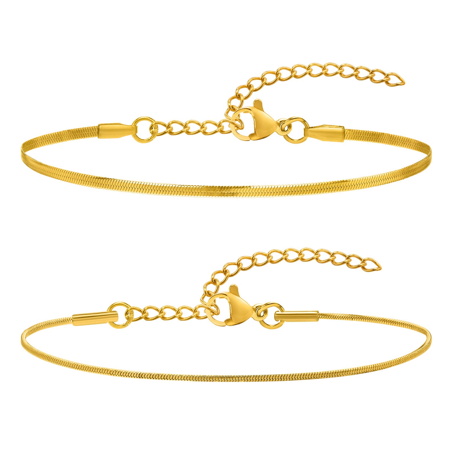 Eternal Glide Snake Bracelet – 18K Gold Plated