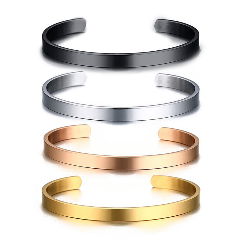 Bold Minimalist Silver Bangle