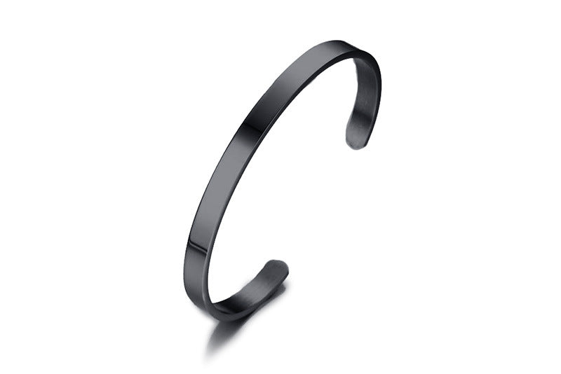 Bold Minimalist Silver Bangle