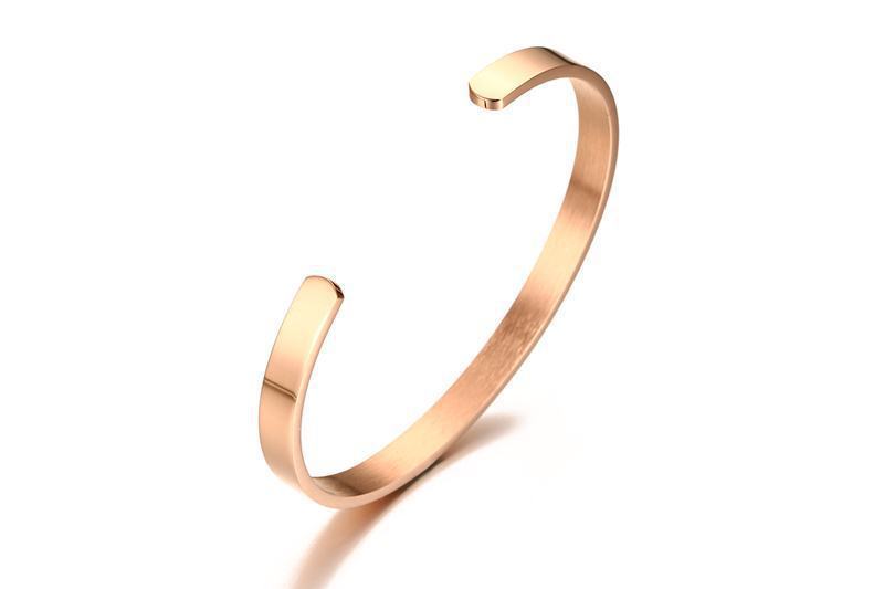 Bold Minimalist Silver Bangle