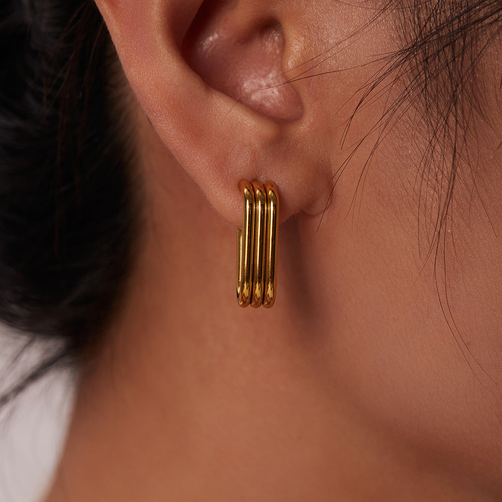 Geometric Rectangular Hoops