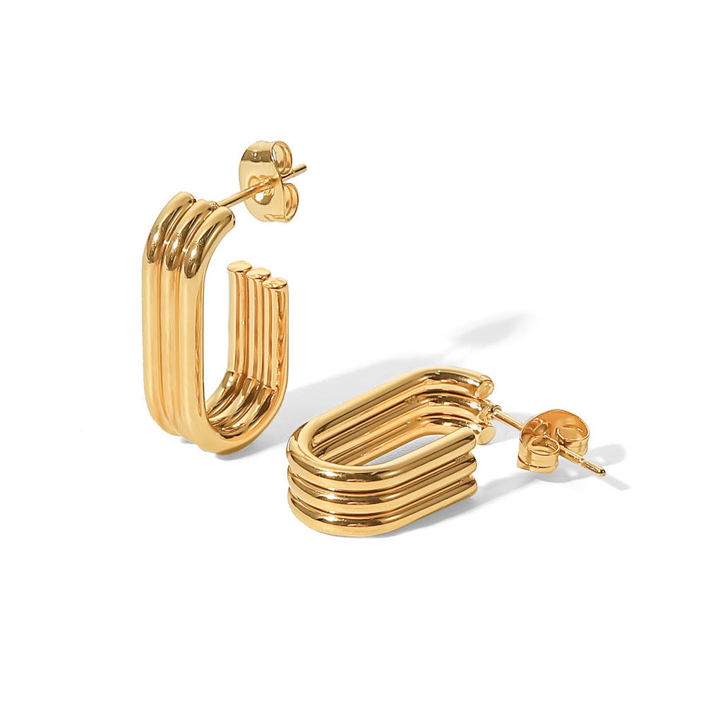 Geometric Rectangular Hoops
