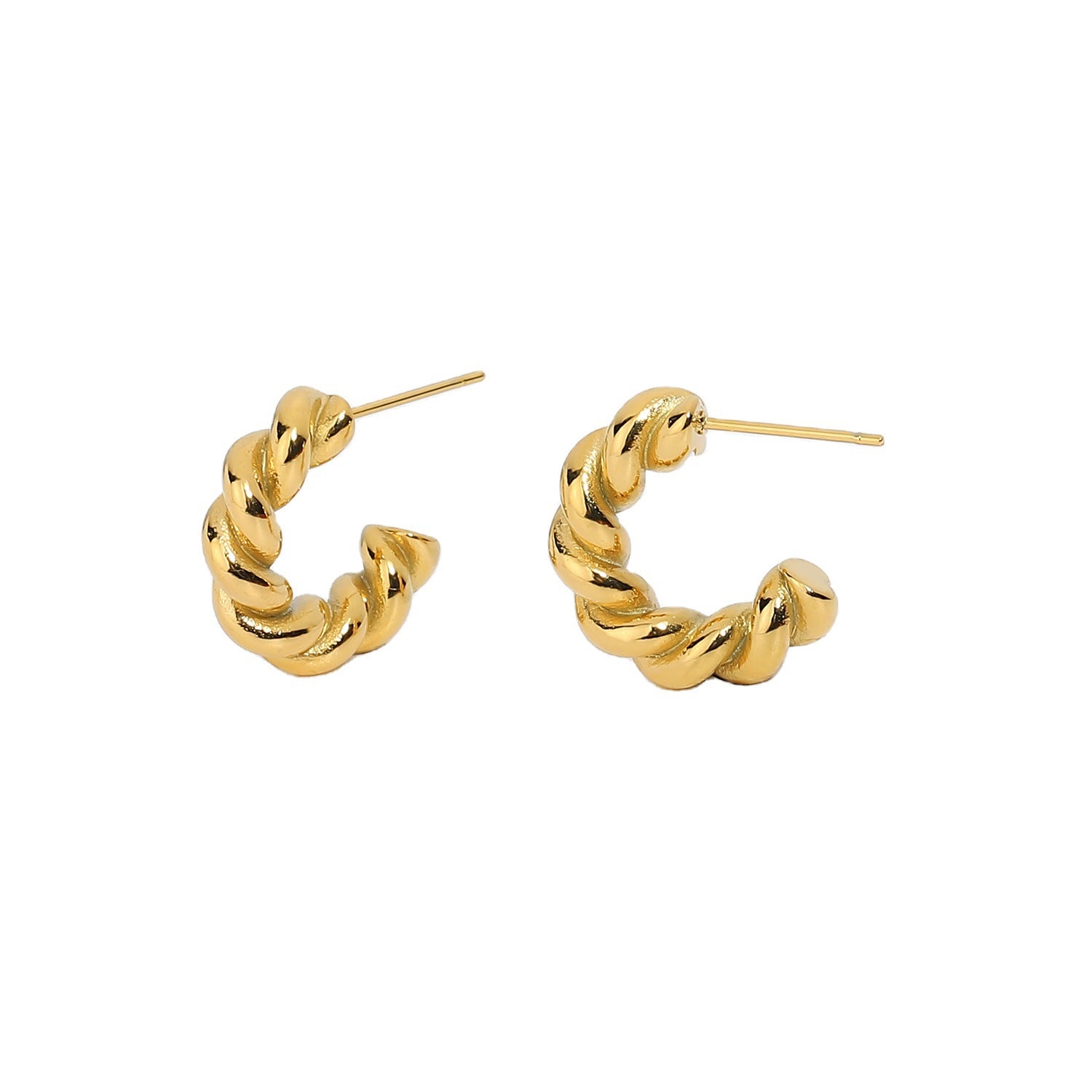 Twist Spiral Hoop Earrings