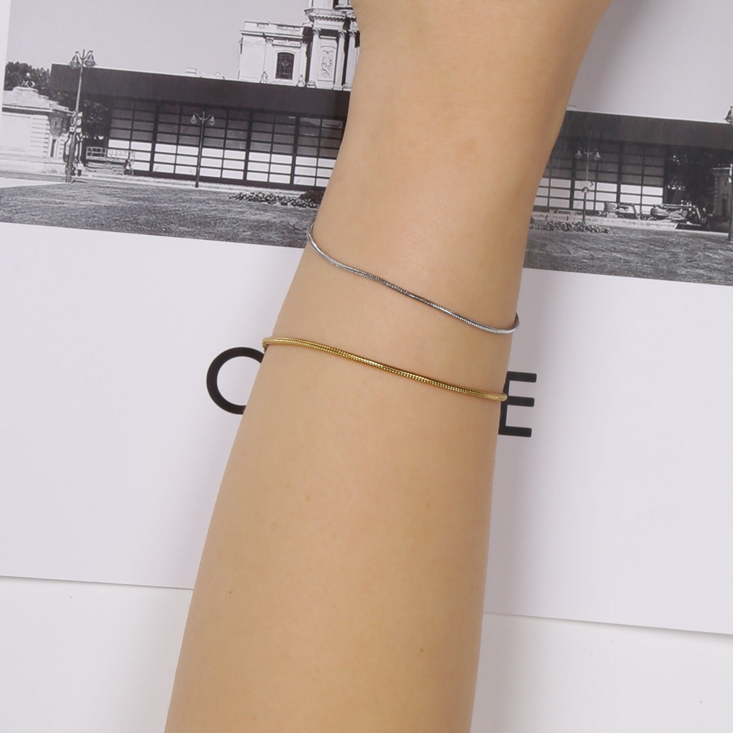 Minimalist Snake Bone Bracelet