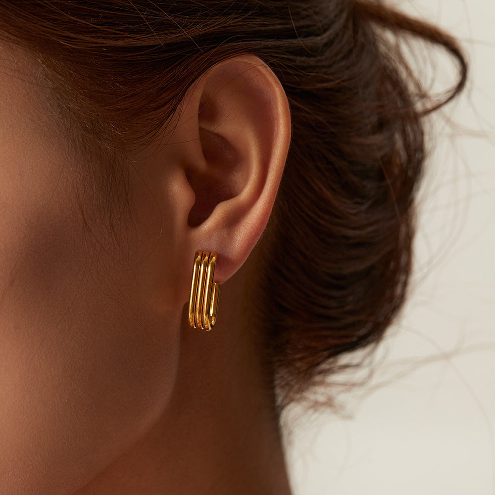 Geometric Rectangular Hoops