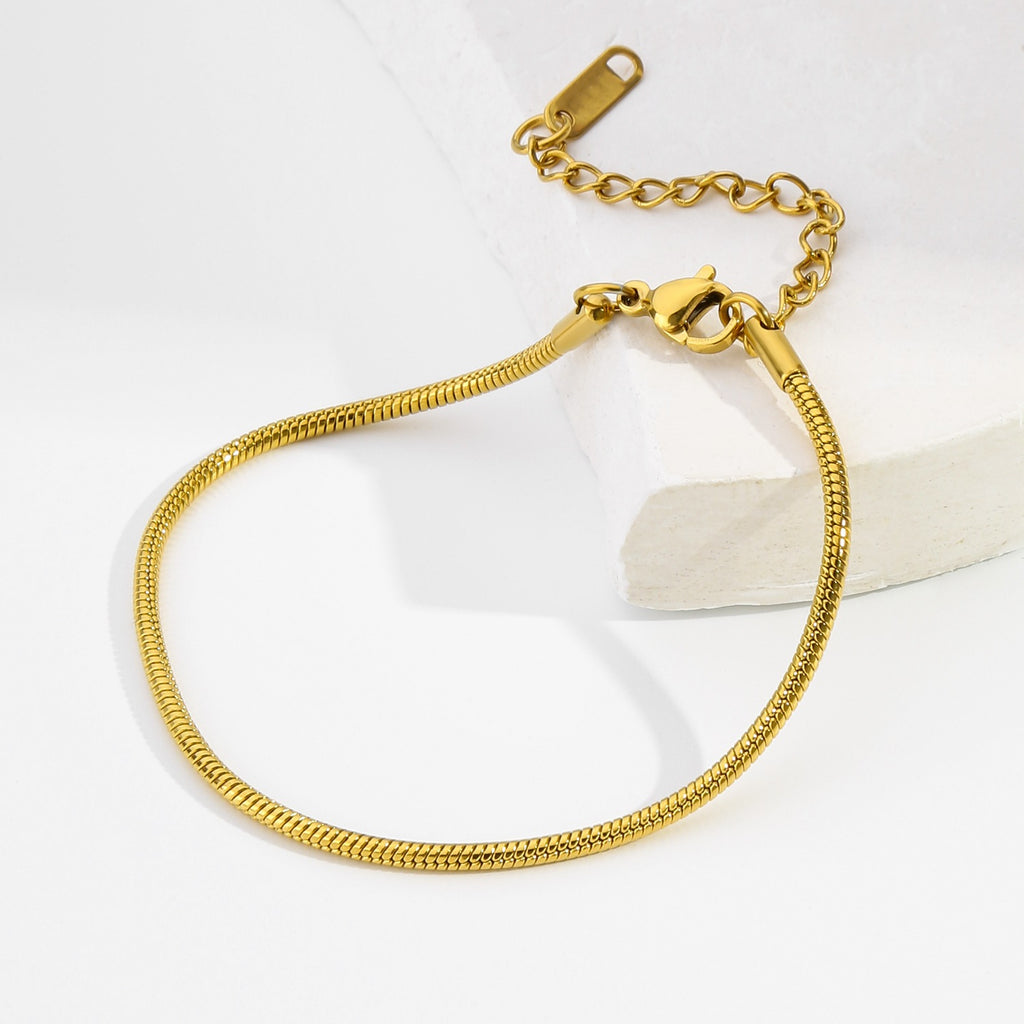 Minimalist Snake Bone Bracelet