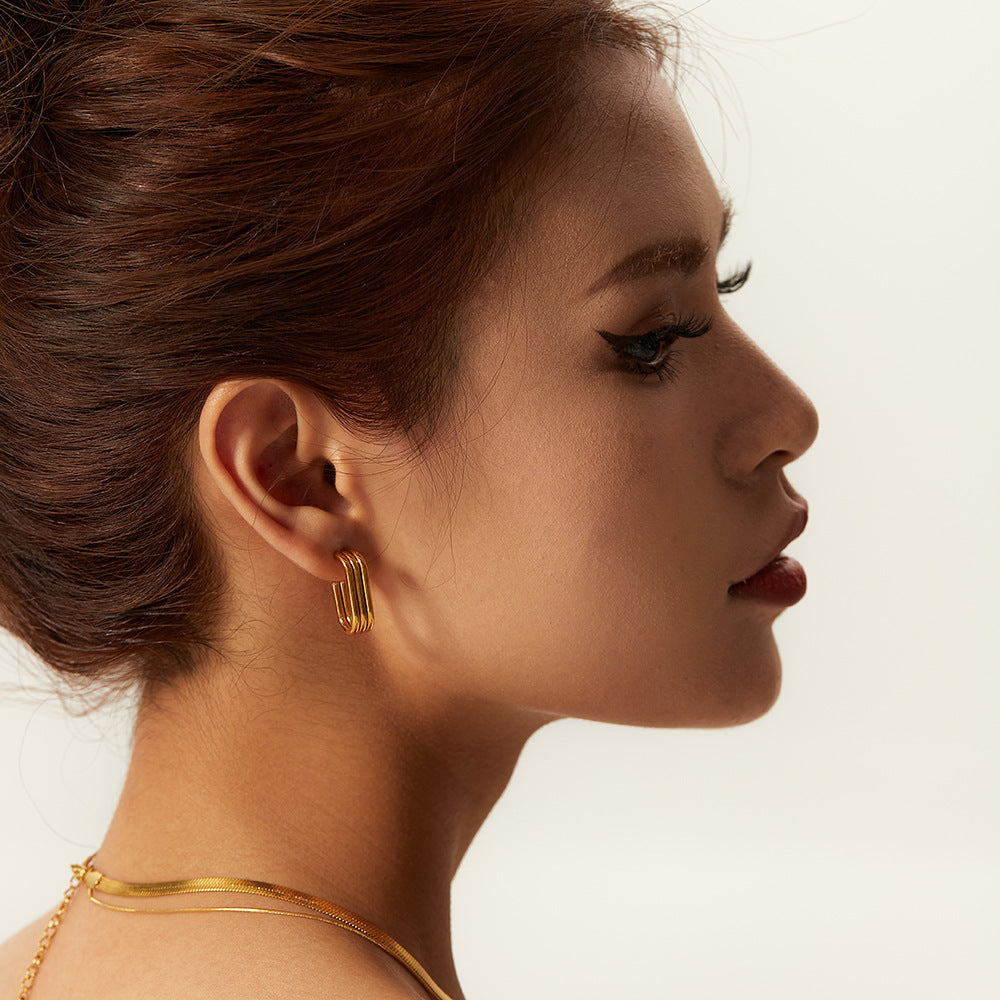 Geometric Rectangular Hoops