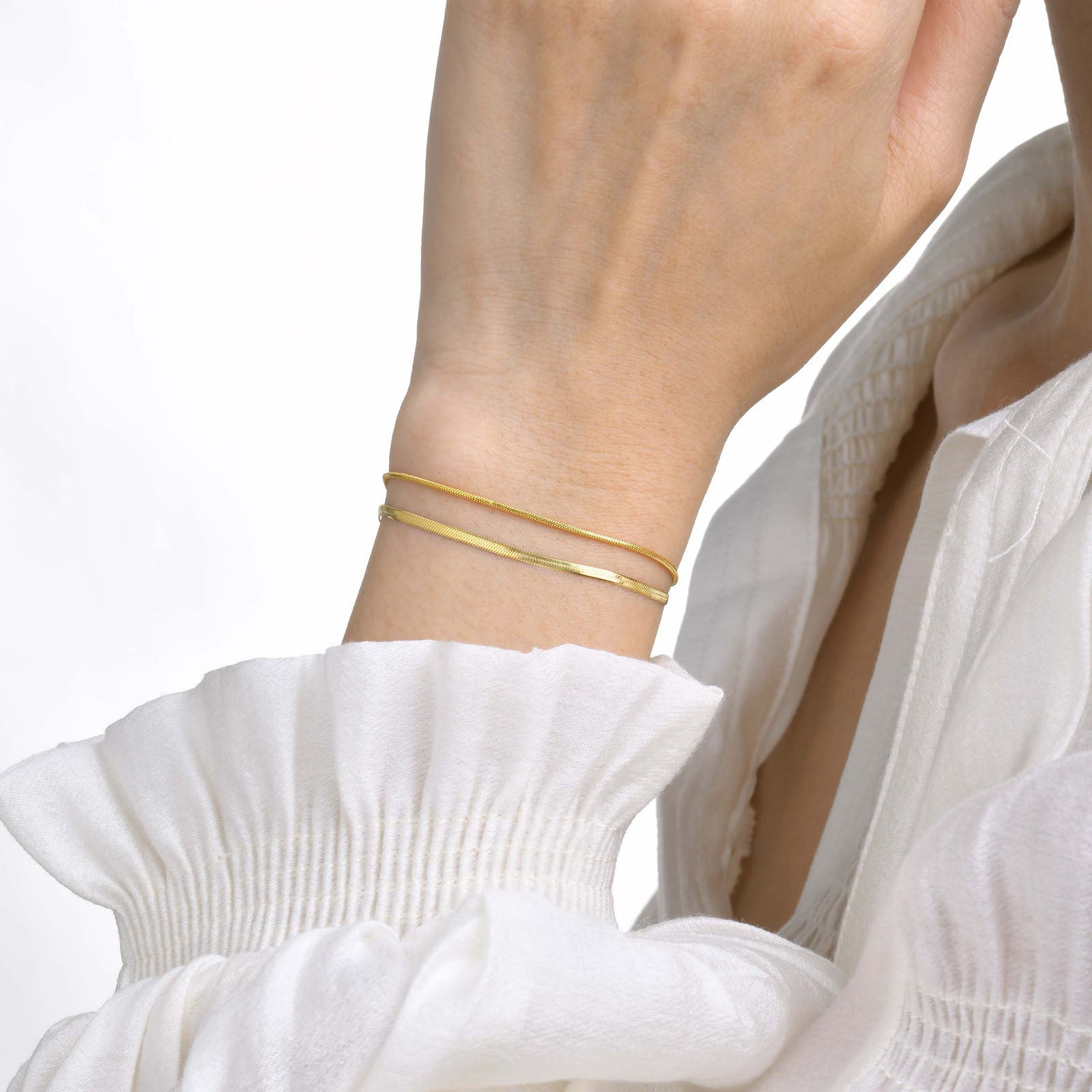 Eternal Glide Snake Bracelet – 18K Gold Plated