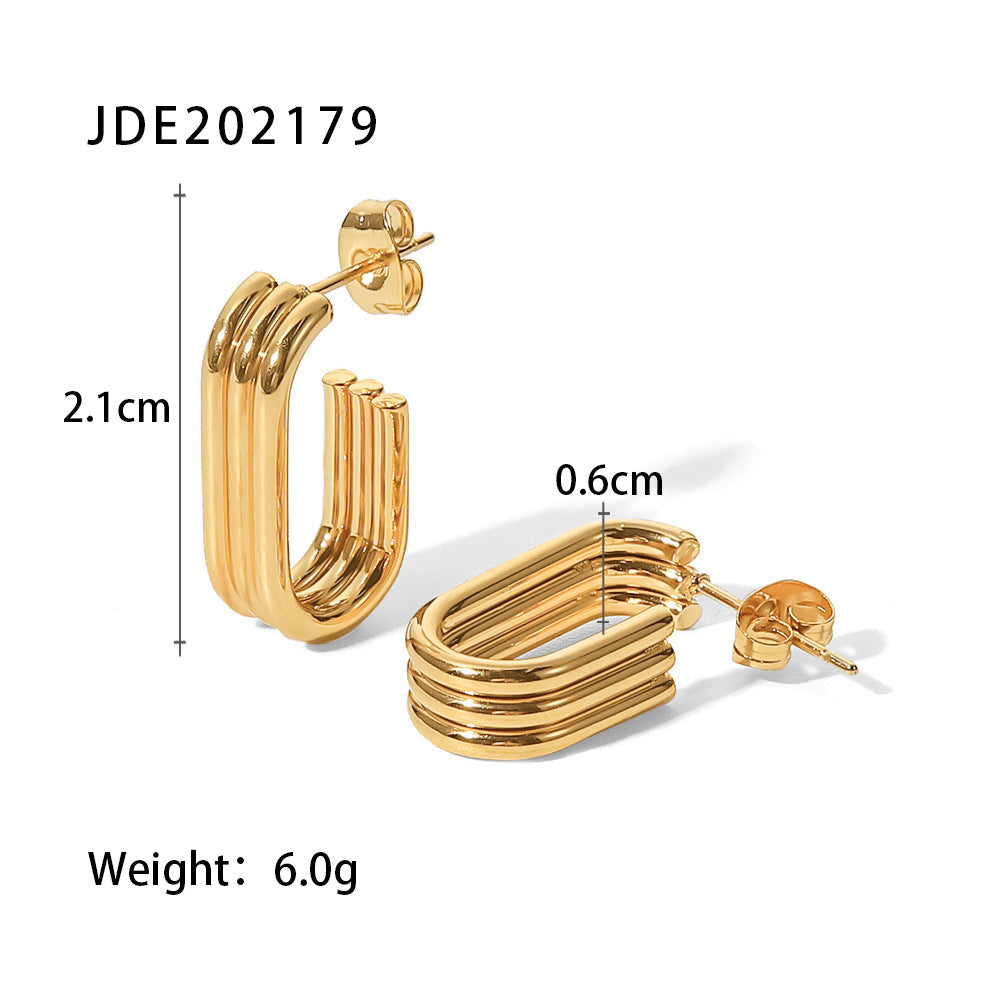 Geometric Rectangular Hoops