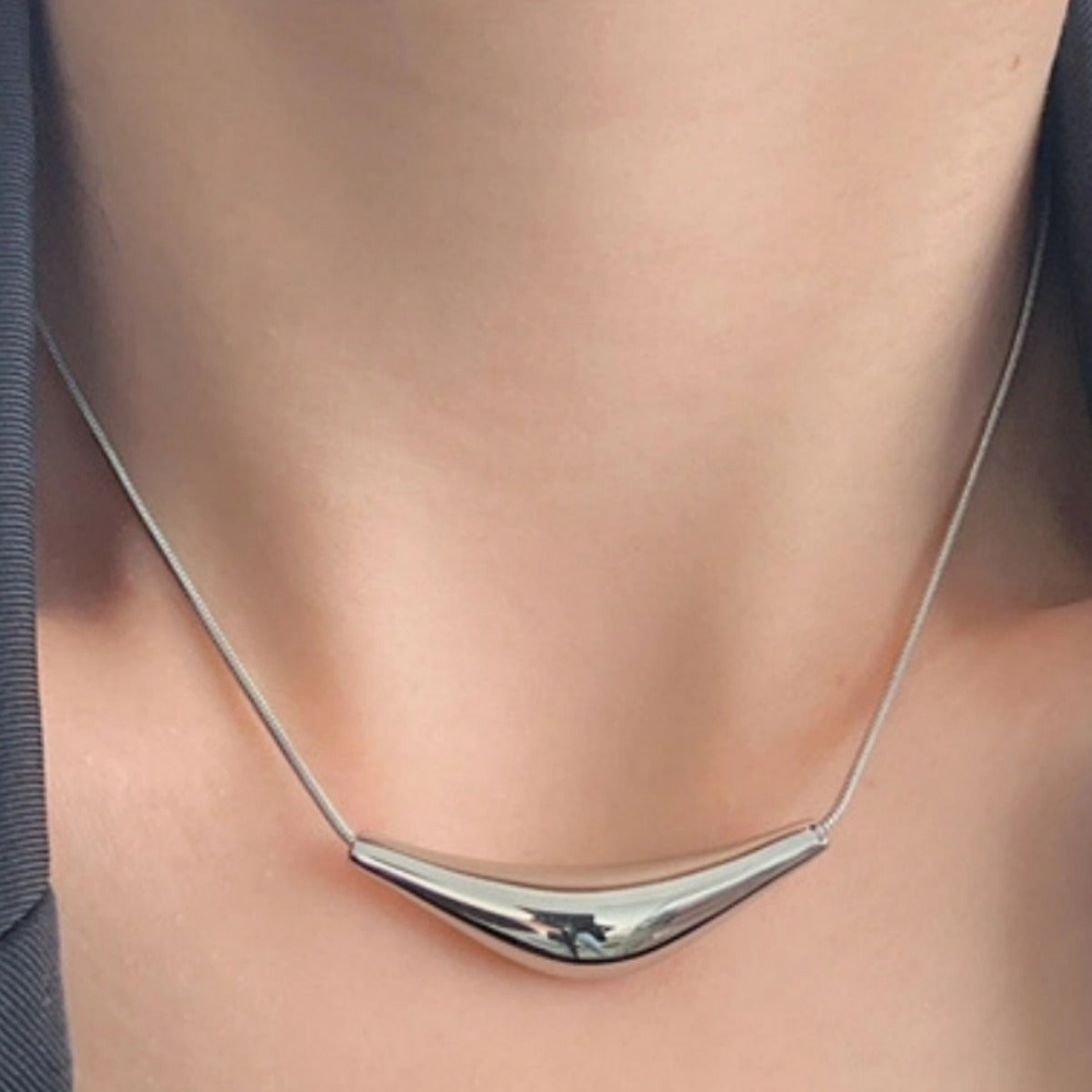 Bold Minimalist Silver Bangle