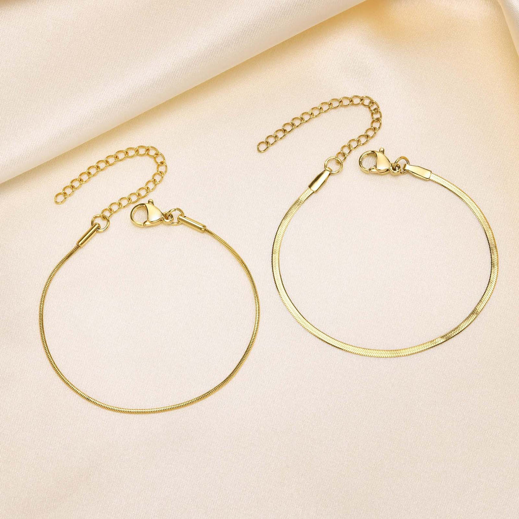 Eternal Glide Snake Bracelet – 18K Gold Plated