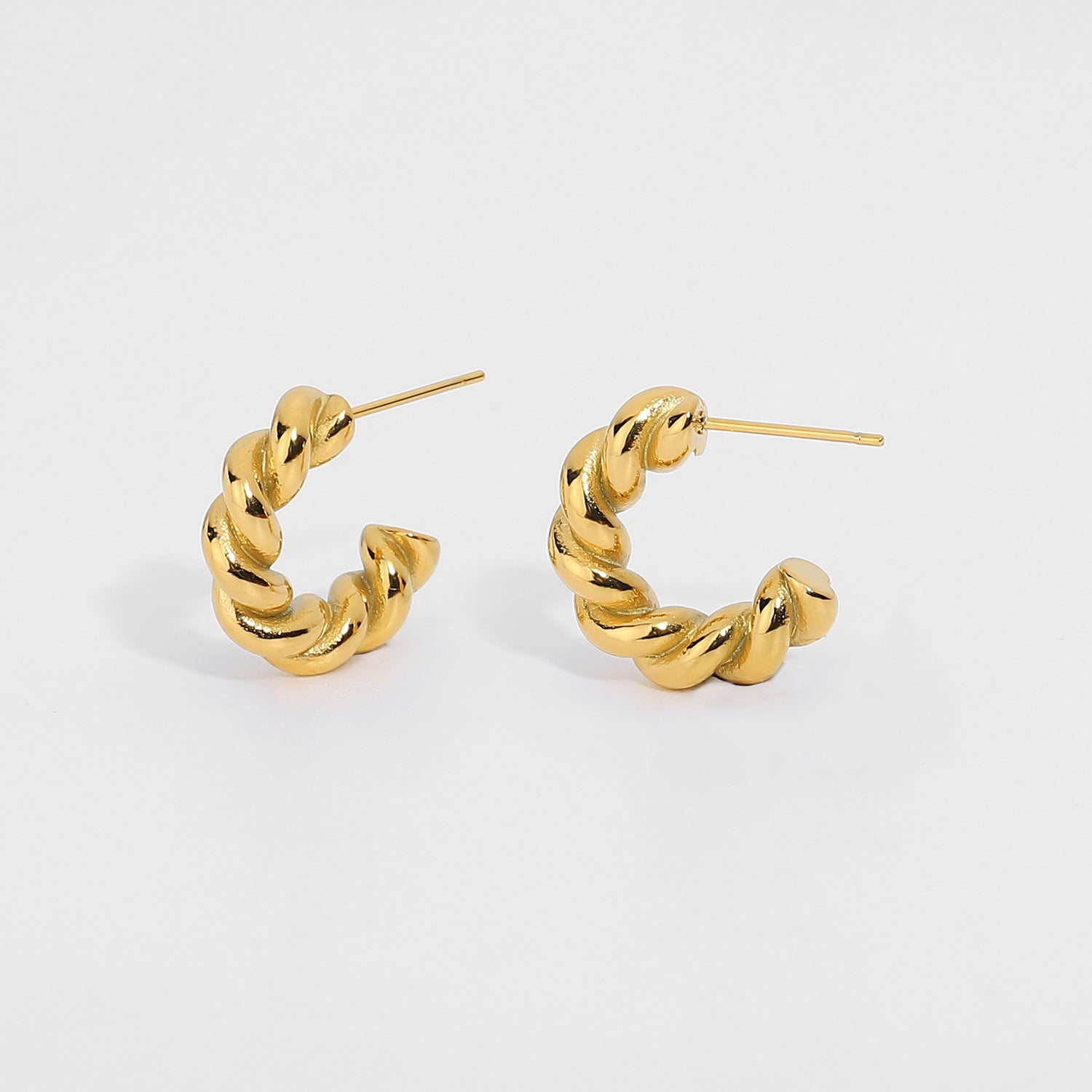 Twist Spiral Hoop Earrings